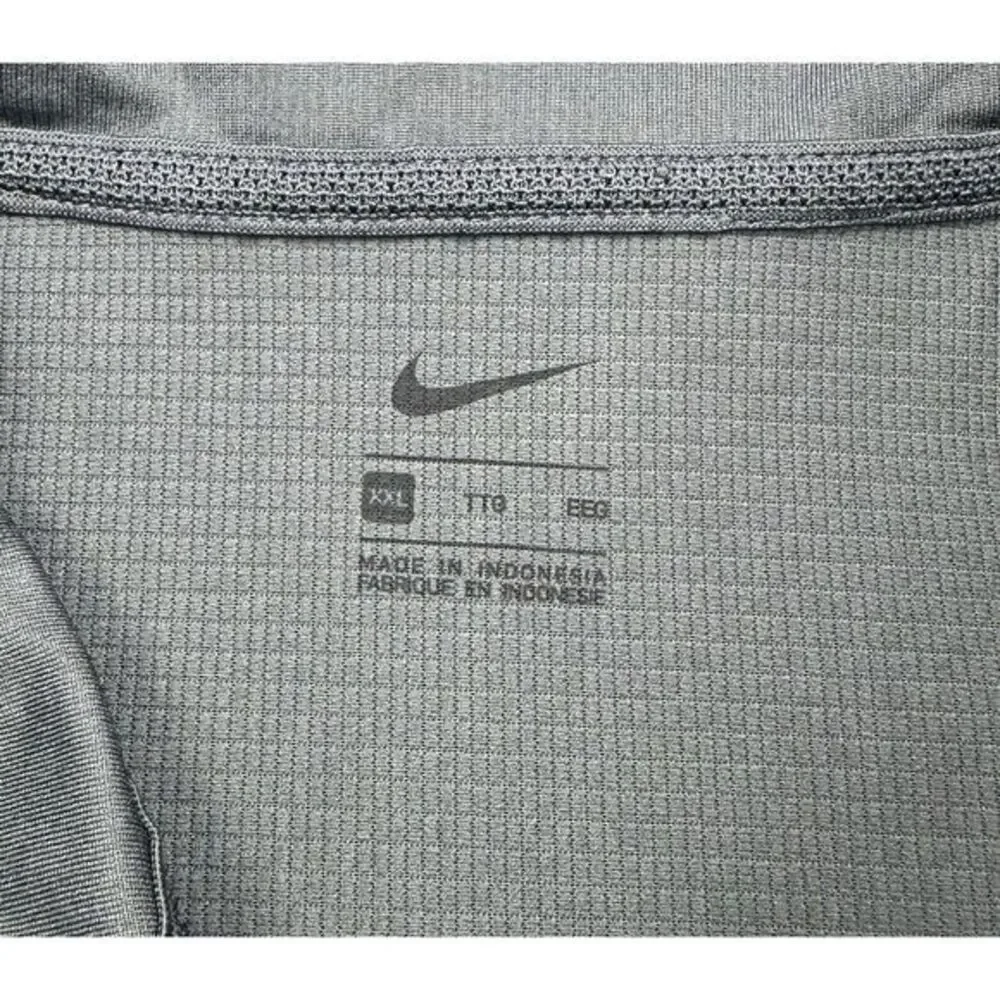 Nike Shirt Mens XXL Gray Golf Polo‎  Short Sleeve 2XL